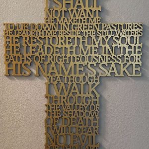 'Our Heavenly Father' Cross (Psalms 23)