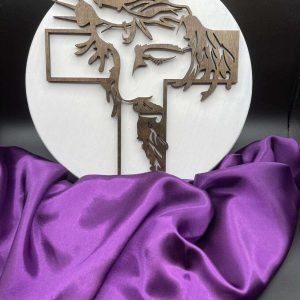 Face of Jesus Cross Wall Sign