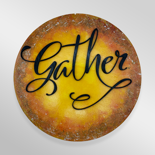 'Gather' Decorative Round Wall Art