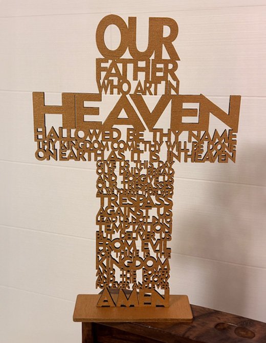 'Our Heavenly Father' Cross (Psalms 23) - Image 2