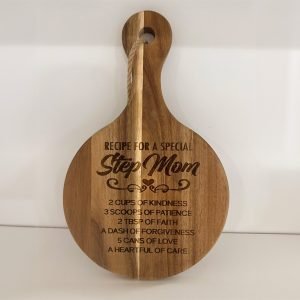 'Step Mom' Rounded Cutting Board