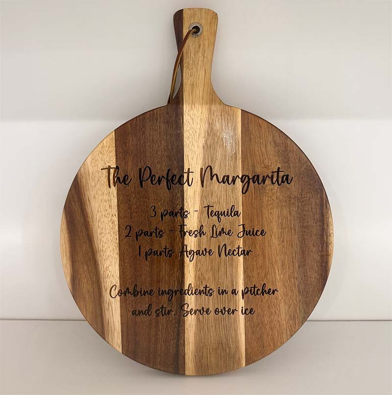 'The Perfect Margarita' Rounded Cutting Board