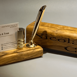 Executive Wood Desk Organizer