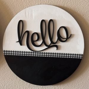 'Hello' Decorative Wall Art