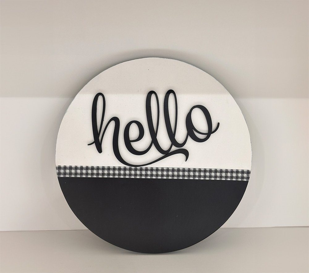 'Hello' Decorative Wall Art - Image 2