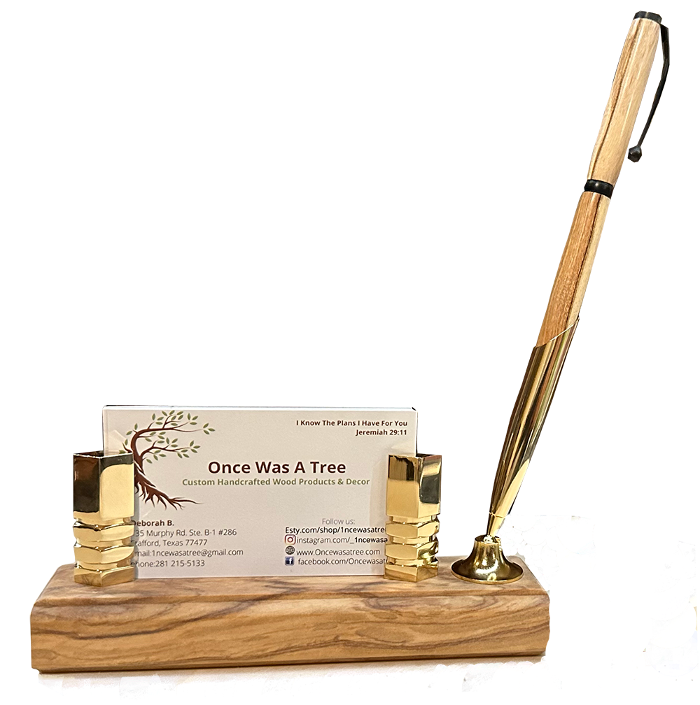 Executive Wood Desk Organizer - Image 2