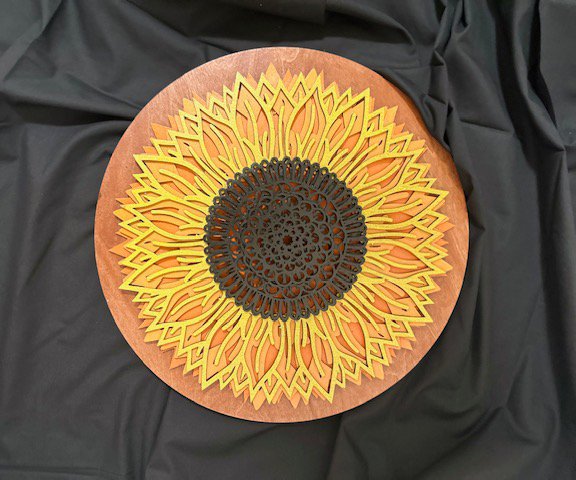 Seven Layer Sunburst Wall Art
