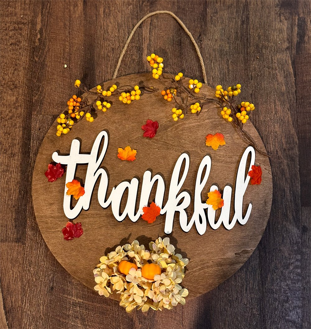 Autumn Thankful Wall Hanger