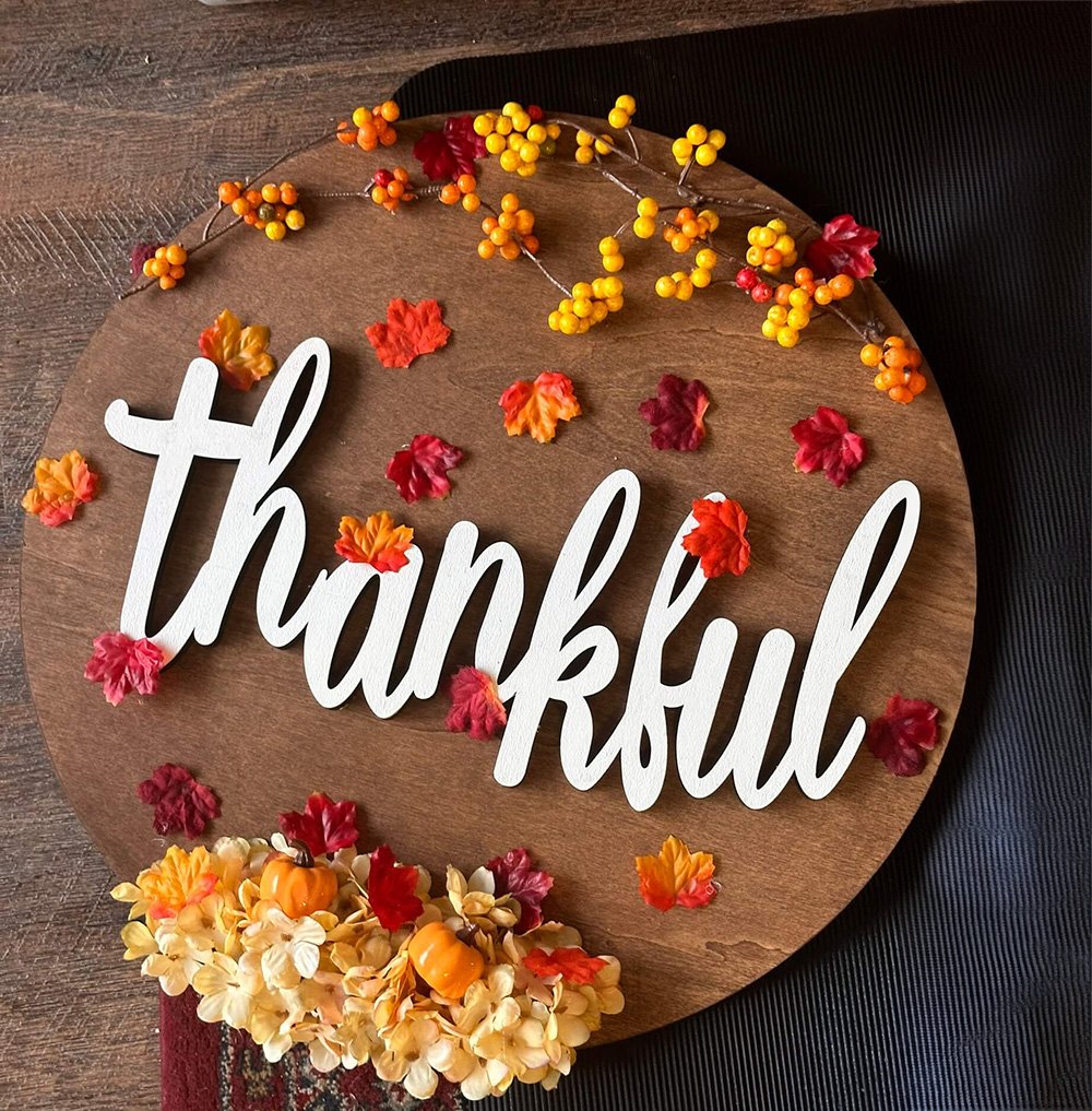 Autumn Thankful Wall Hanger - Image 2
