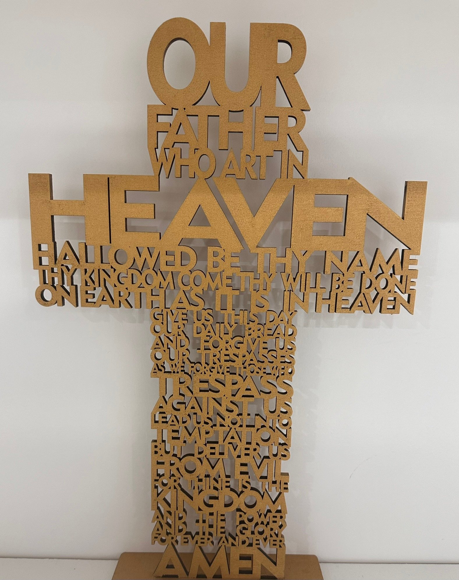 The Lord's Prayer cross