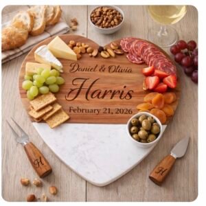 Heart-Shaped Charcuterie Board